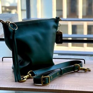 Coach 1941 Duffle 20 Glove Tanned Smooth Leather Hunter Green Crossbody